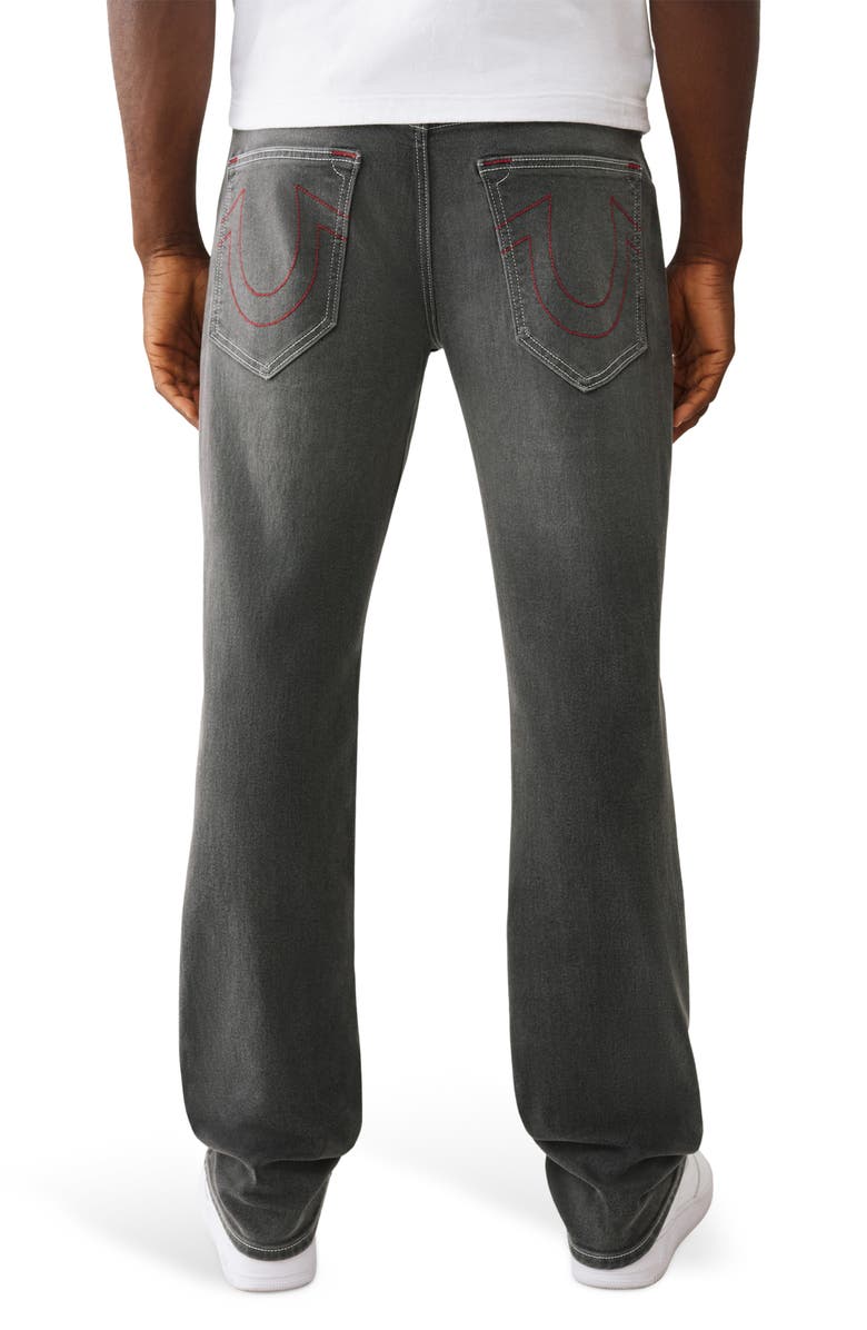 True Religion Ricky Snap-Flap Pocket Straight Leg Jeans, Alternate, color, Grey Smores