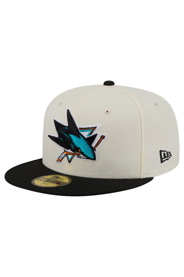 Men's New Era  Cream San Jose Sharks America's 250th Two-Tone 59FIFTY Fitted Hat, Alternate, color, Cream