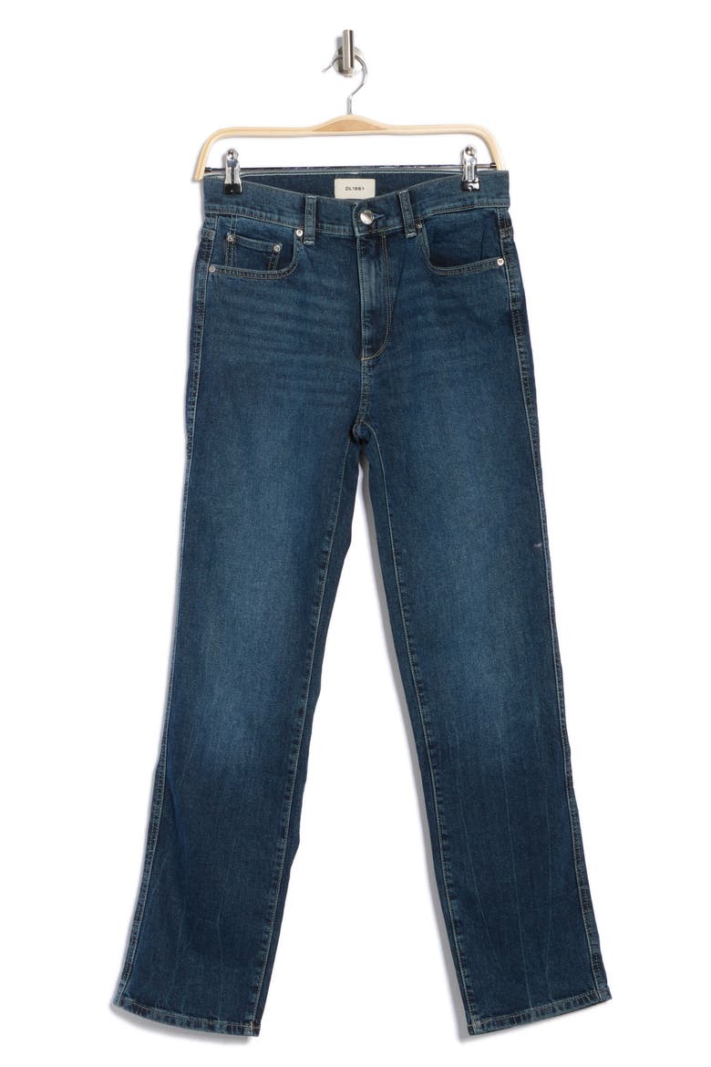 Patti High Waist Ankle Straight Leg Jeans, Alternate, color, CROMER