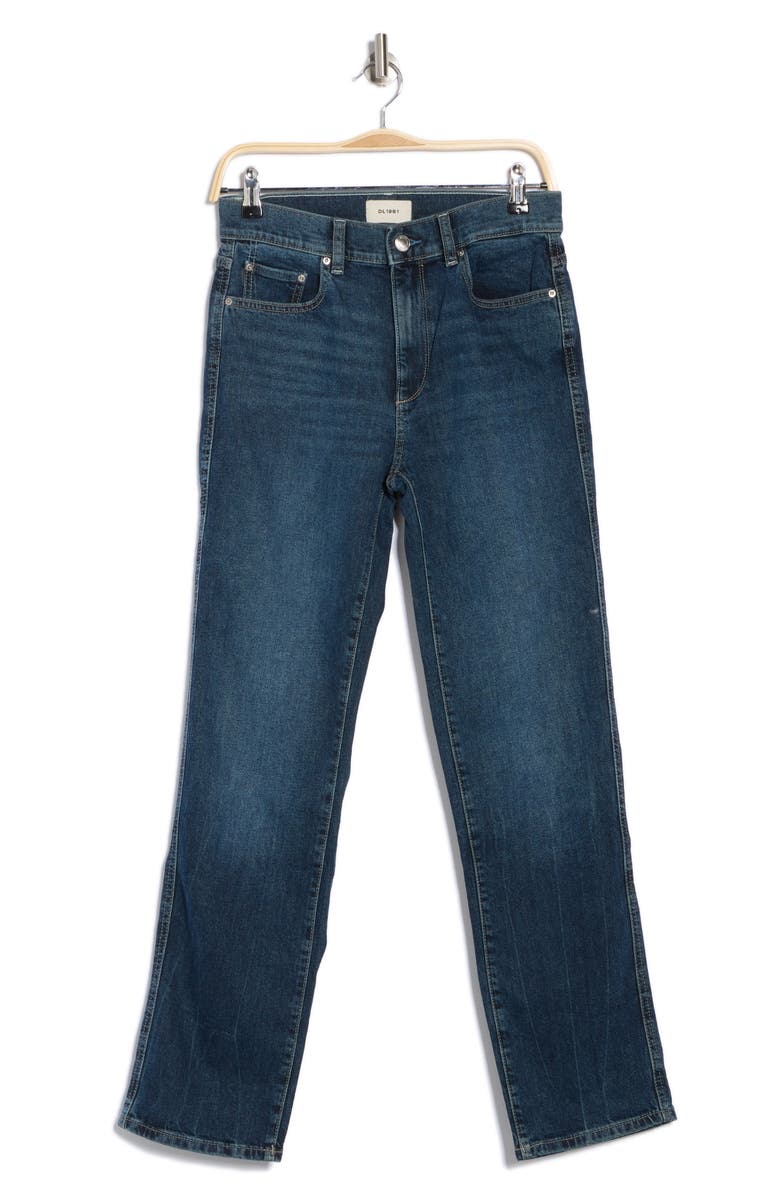 DL1961 Patti High Waist Ankle Straight Leg Jeans, Alternate, color, Cromer