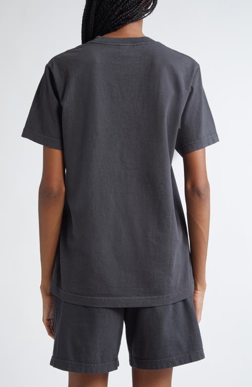 Sporty And Rich Sporty & Rich California Cotton Graphic T-shirt In Faded Black