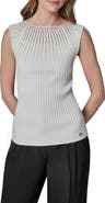 Donna Karan New York Ribbed Sleeveless Sweater