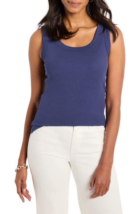 Perfect Knit Rib Scoop Neck Tank