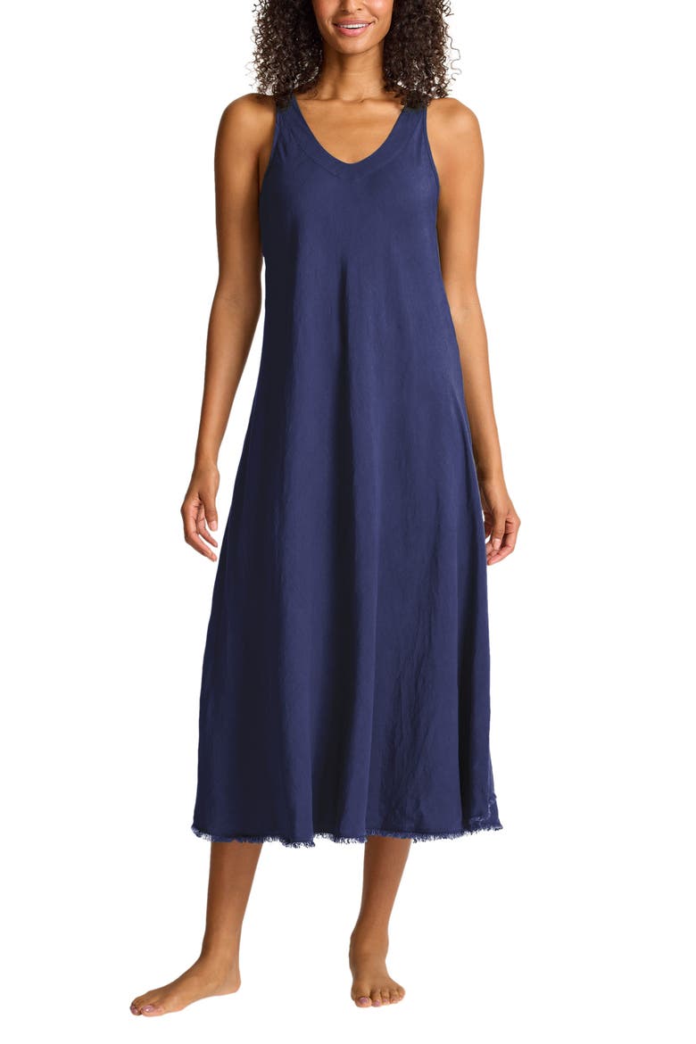 St. Lucia Cover-Up Midi Dress, Main, color, MARE NAVY
