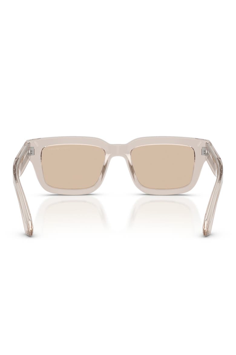 51mm Rectangle Sunglasses, Alternate, color, SHINY TUNDRA BROWN