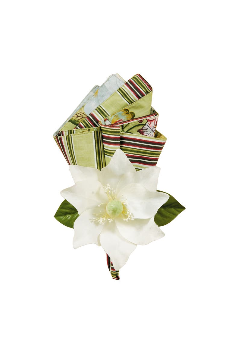 Magnolia Napkin, Main, color, Green