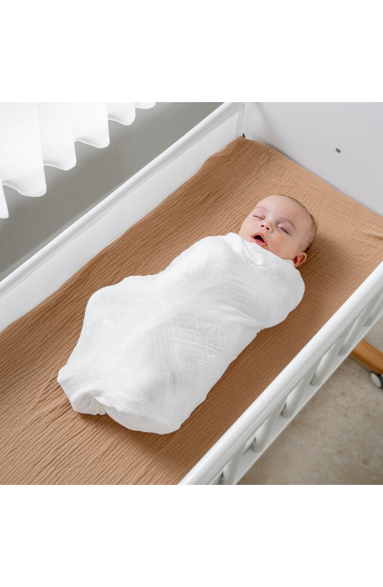 Comfy Cubs Muslin Swaddle Blanket, 2 Pack, Alternate, color, White