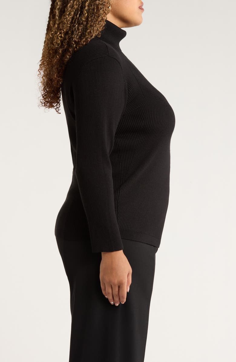 Jones New York Rib Turtleneck Sweater, Alternate, color, 