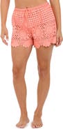 Citrus Crochet Cover-Up Shorts