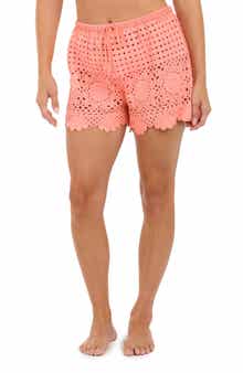Citrus Crochet Cover-Up Shorts
