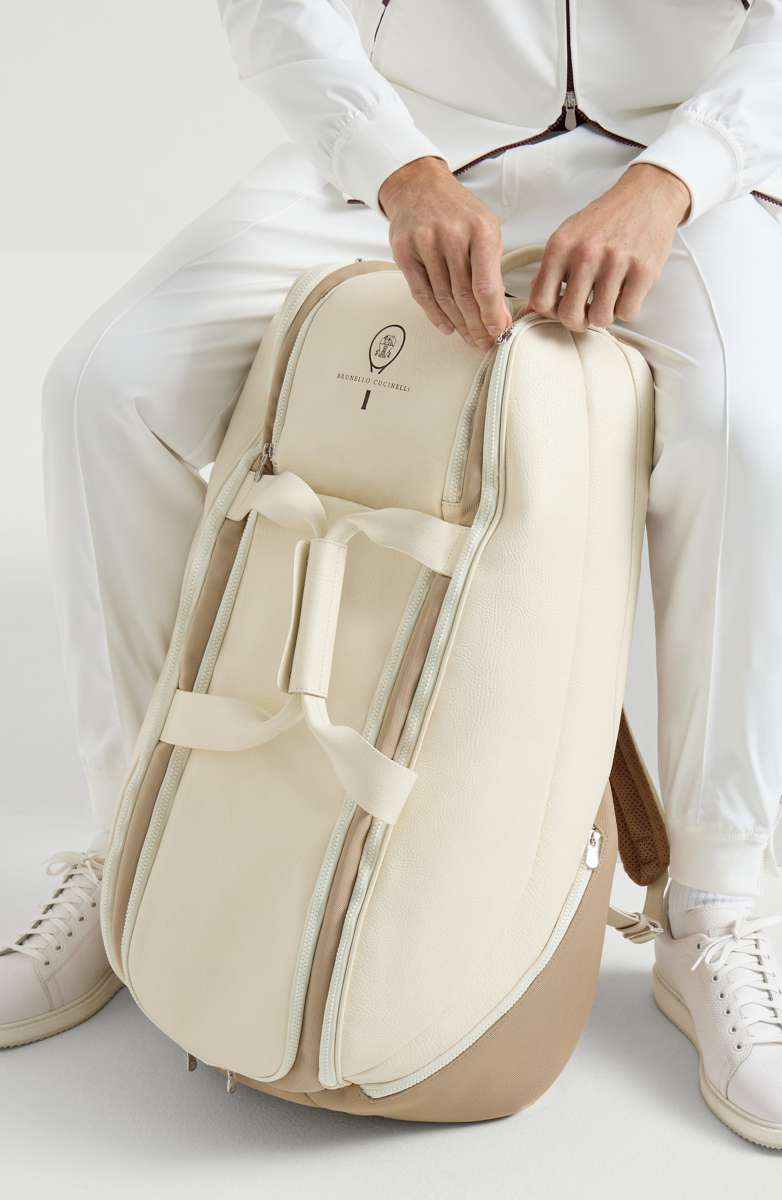 Brunello Cucinelli Tennis bag, Alternate, color, Panama