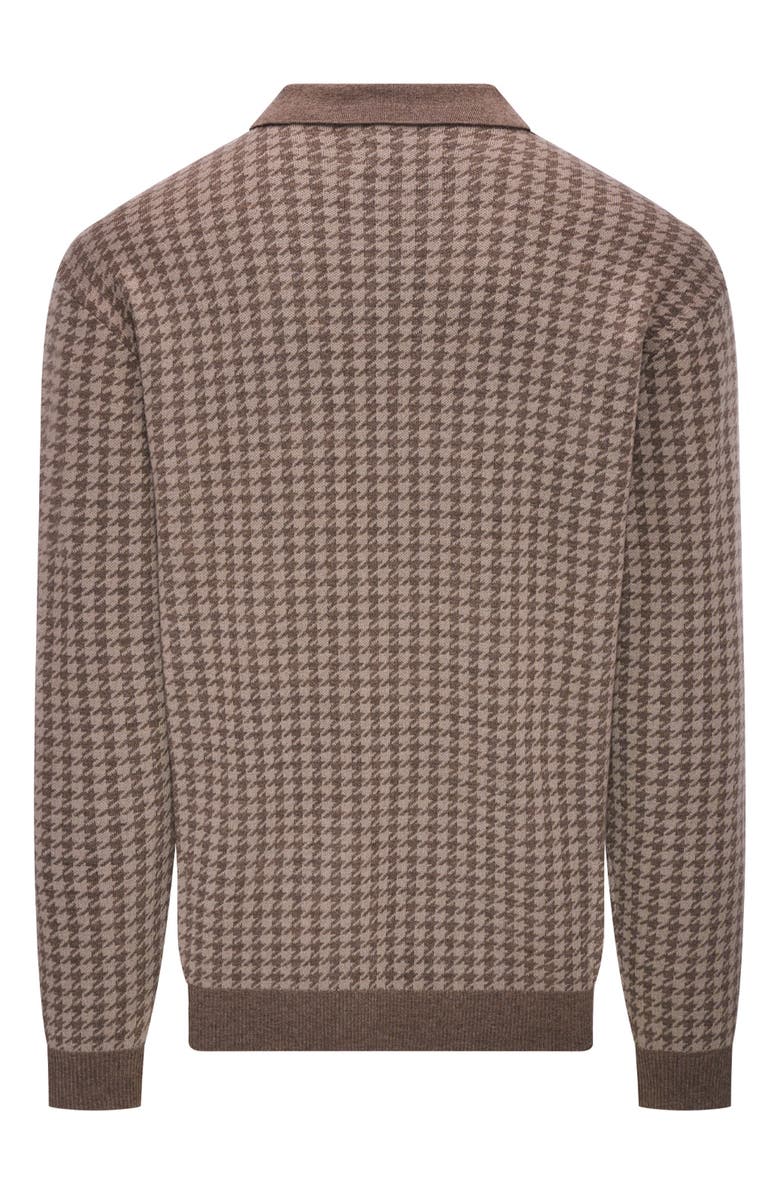 Eastside Golf Houndstooth Polo Sweater, Alternate, color, Provence Blue/Polaris Blue
