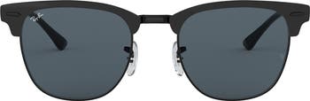 Ray Ban Clubmaster Sunglasses Unisex Metal 51 Black