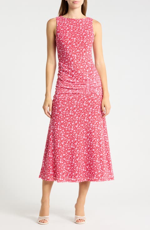 Loren Floral Print Sleeveless Dress