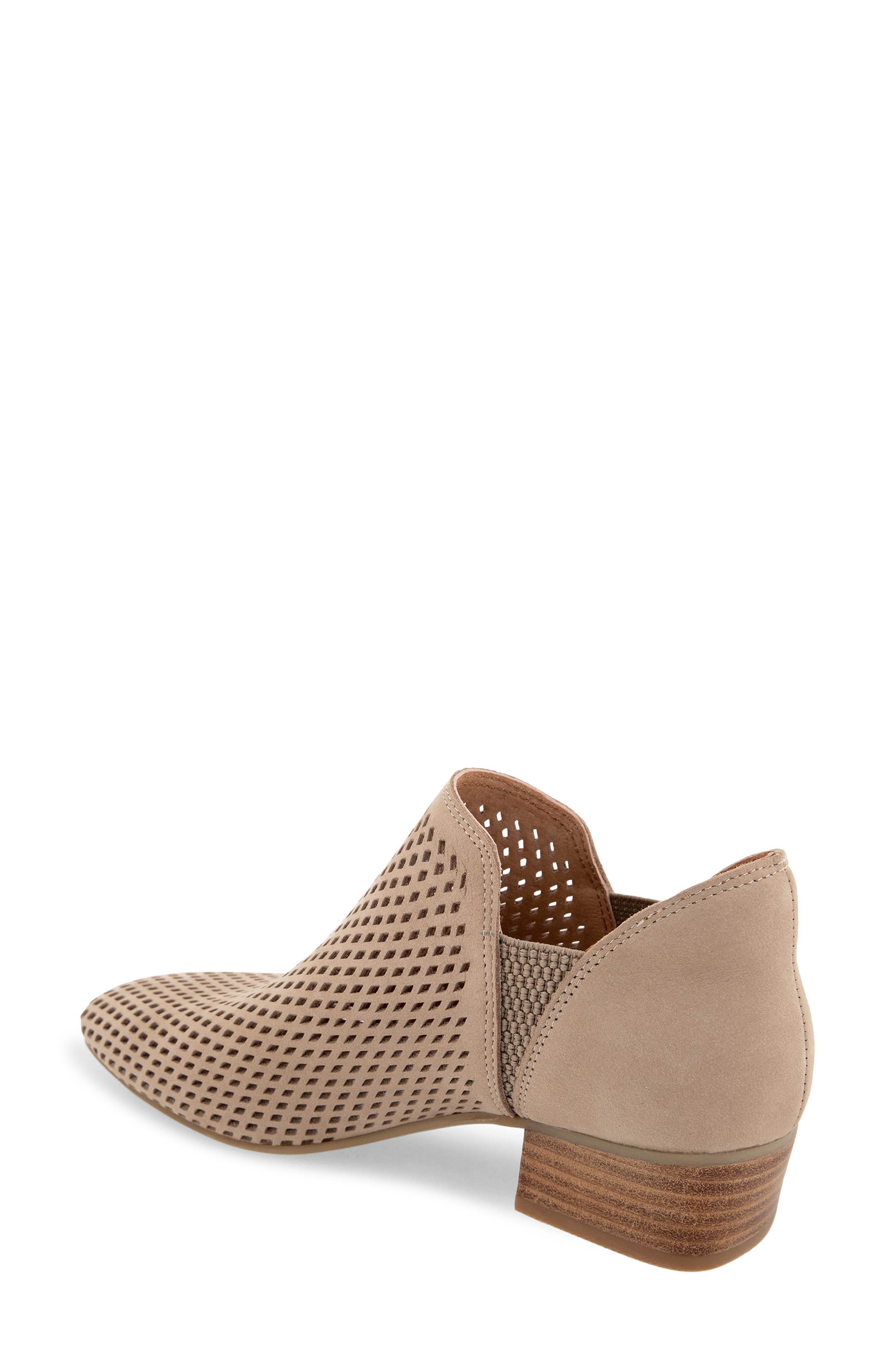 Gentle Souls Fran Perforated Bootie, Alternate, color, Sesame Nubuck