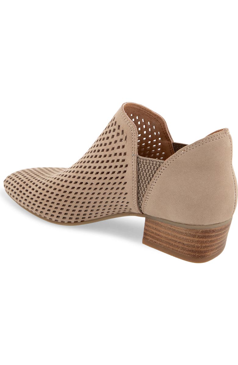 Gentle Souls Fran Perforated Bootie, Alternate, color, Sesame Nubuck