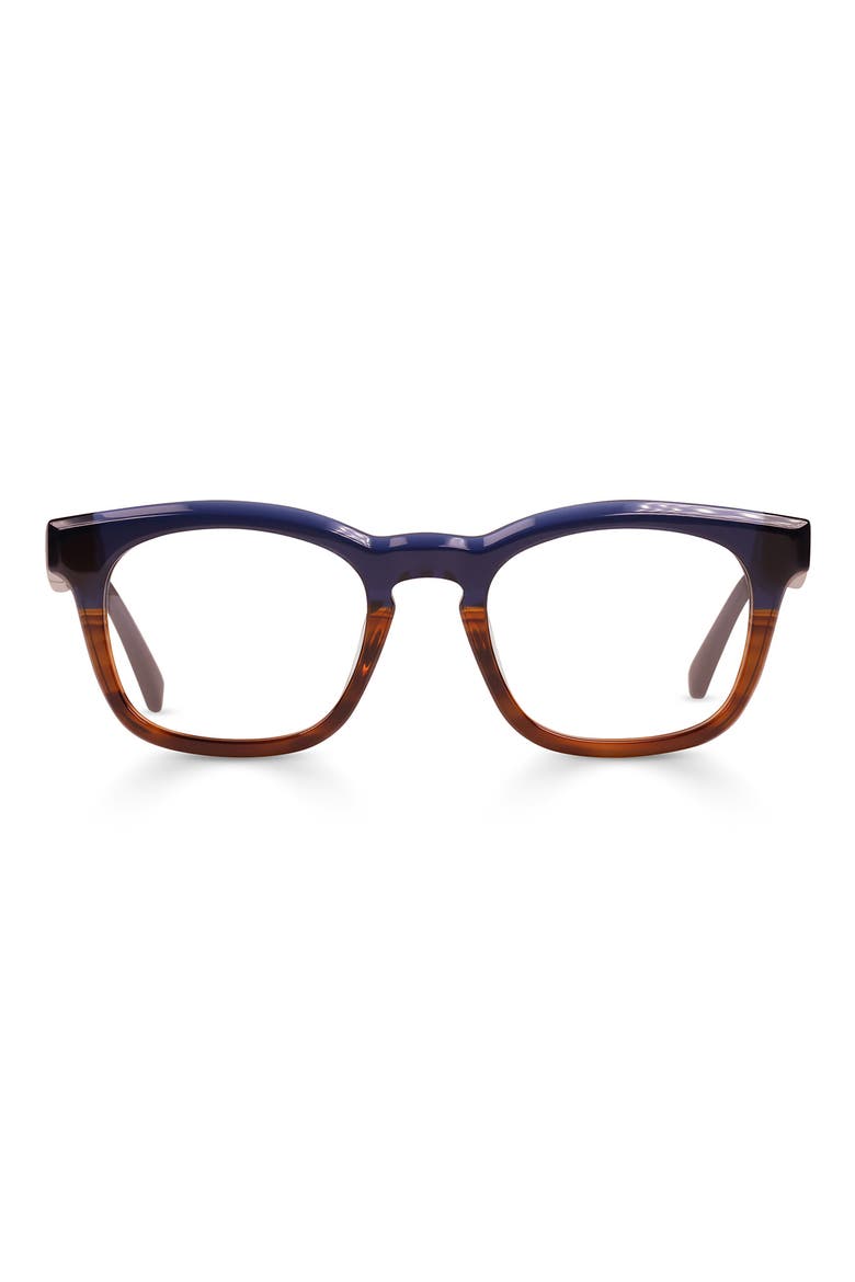 Humble Narrator 50mm Reading Glasses, Main, color, NAVY AMBER CRYSTAL / NAVY