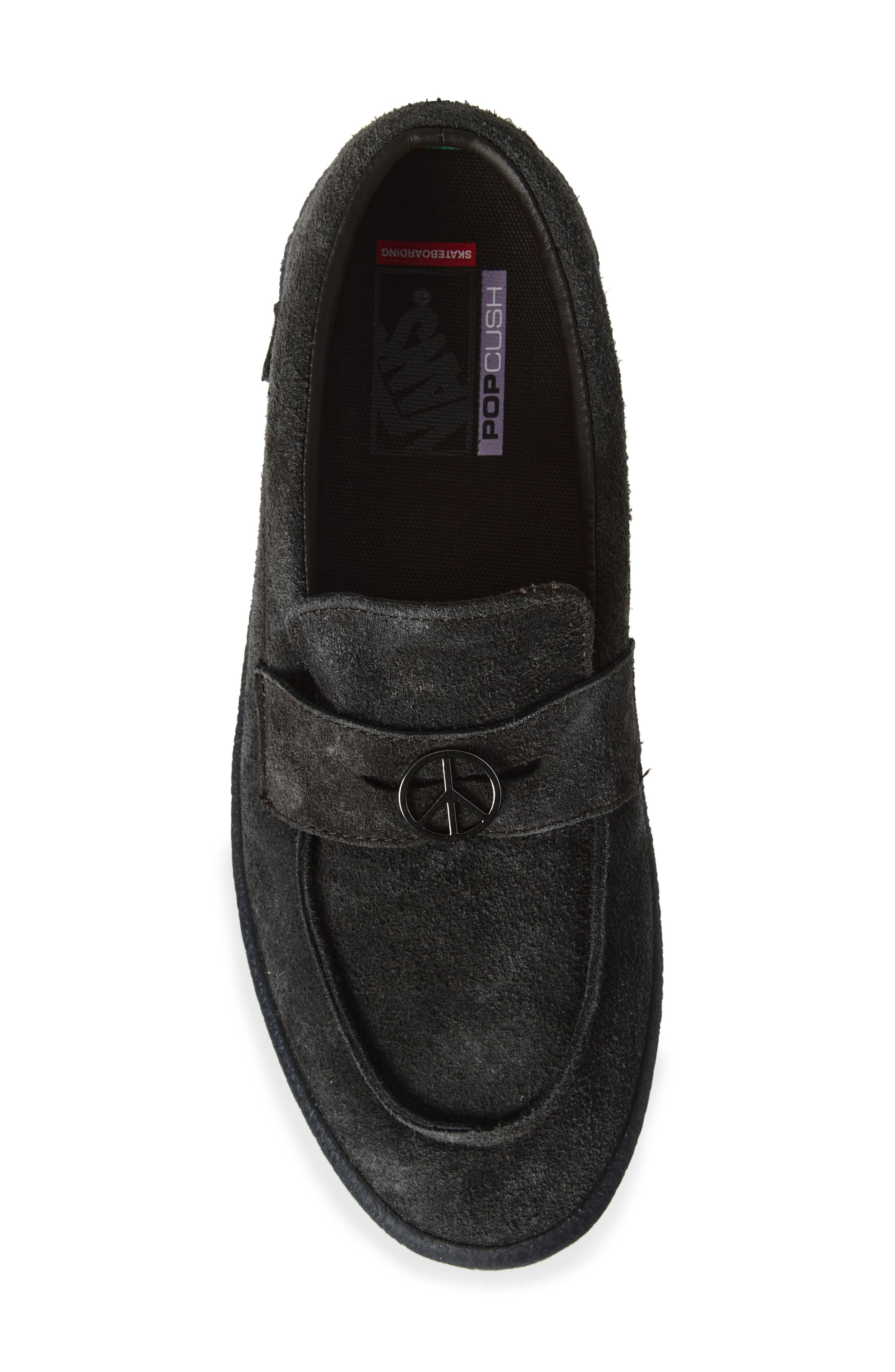 Skate Loafer Sneaker, Alternate, color, CREPE FADED BLACK