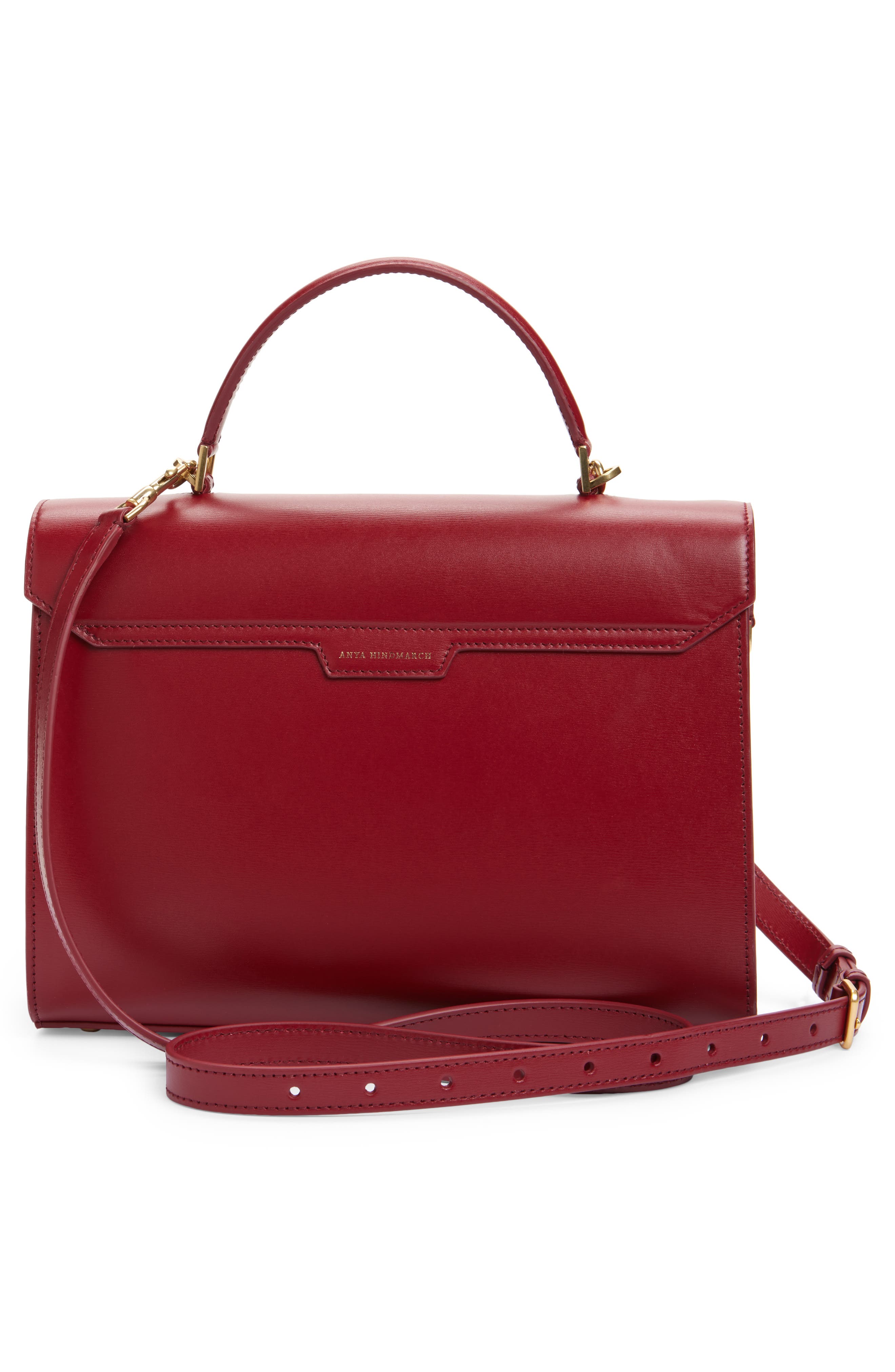 Anya Hindmarch Mortimer Leather Top Handle Bag, Alternate, color, 
