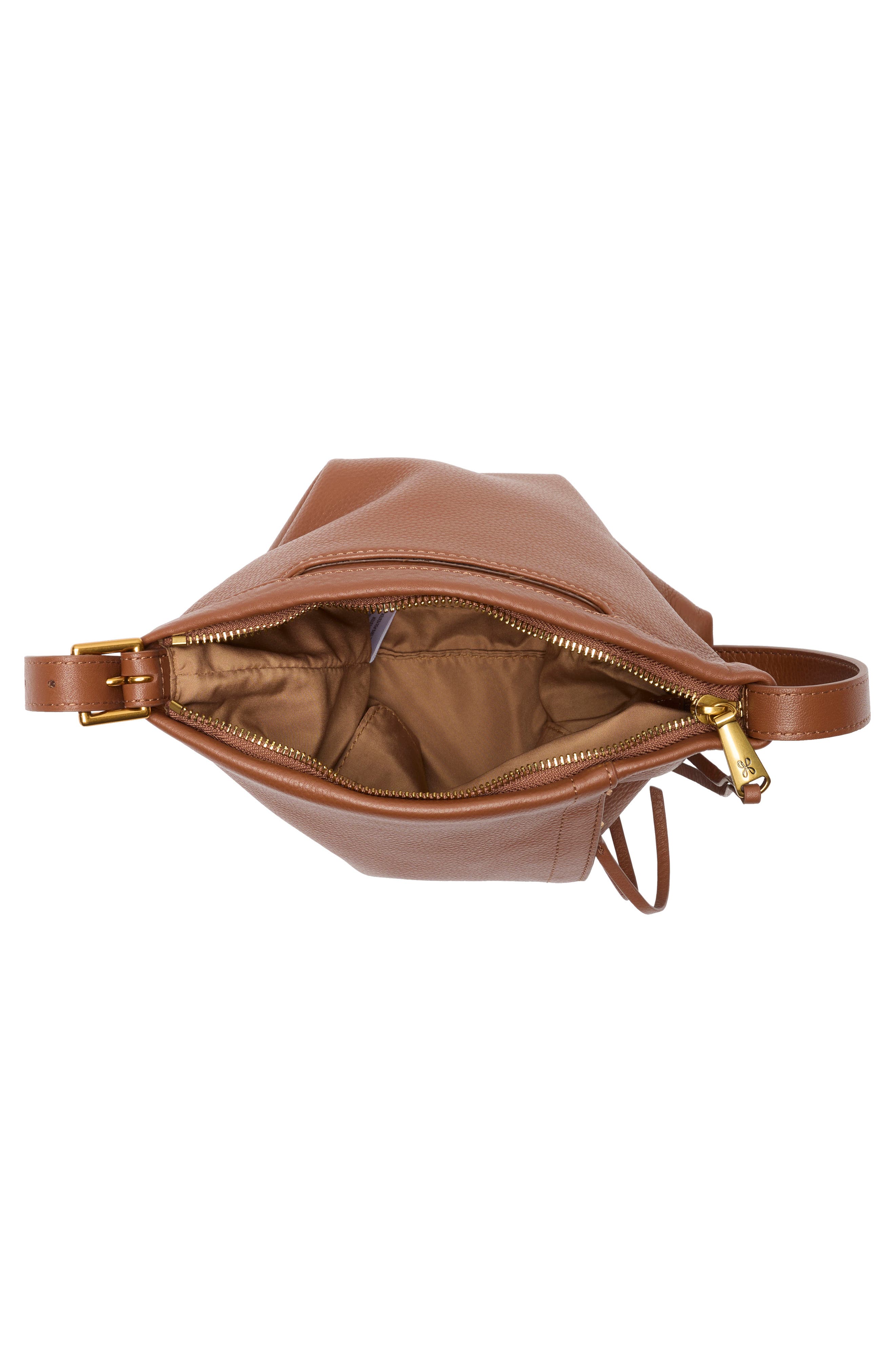 Drifter Leather Crossbody Bag, Alternate, color, TOFFEE