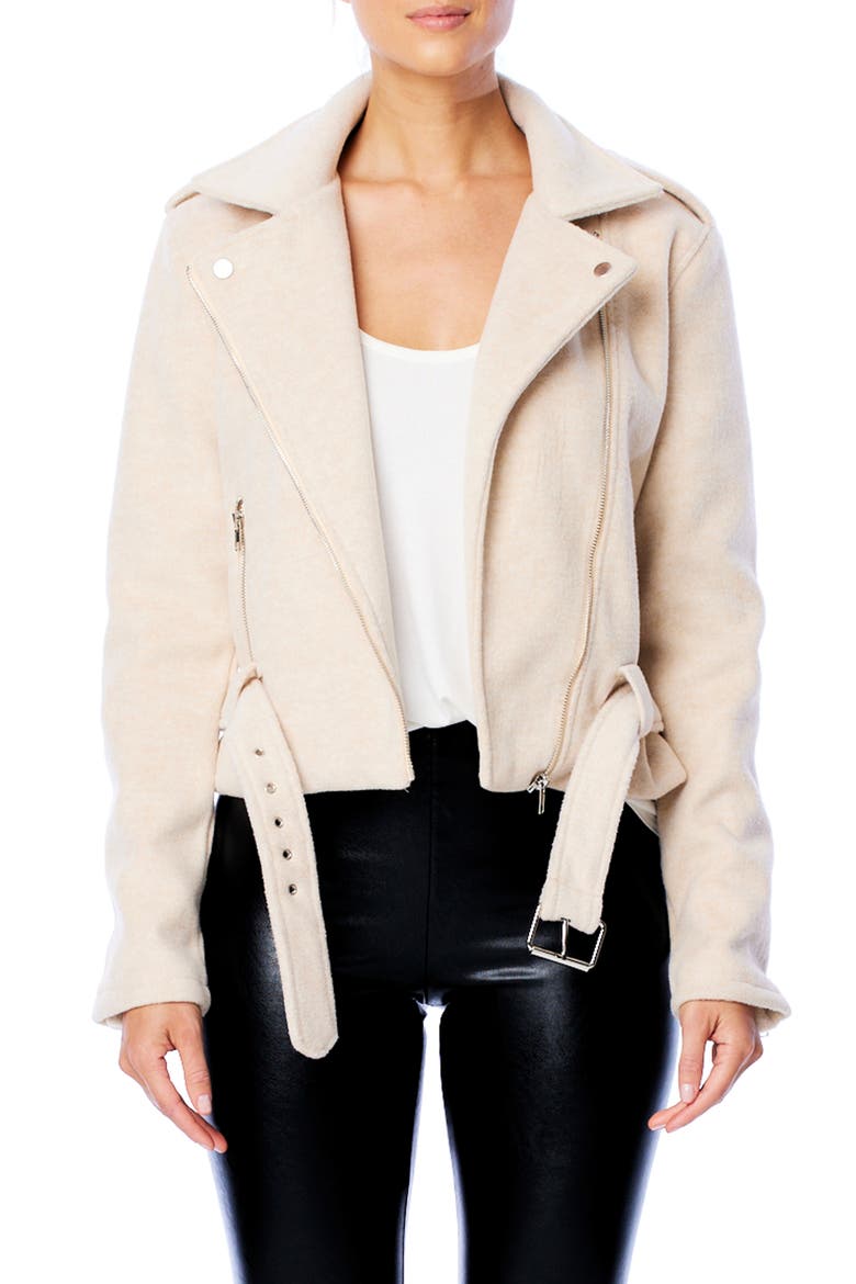 Sierra Moto Jacket, Main, color, OATMEAL