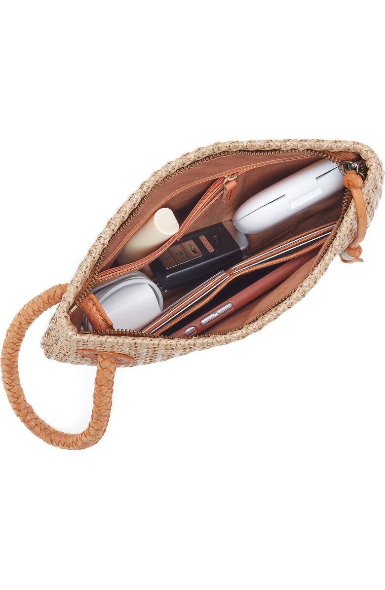 HOBO Daisy Daze Large Woven Straw Wristlet, Alternate, color, Meadow Woven Straw