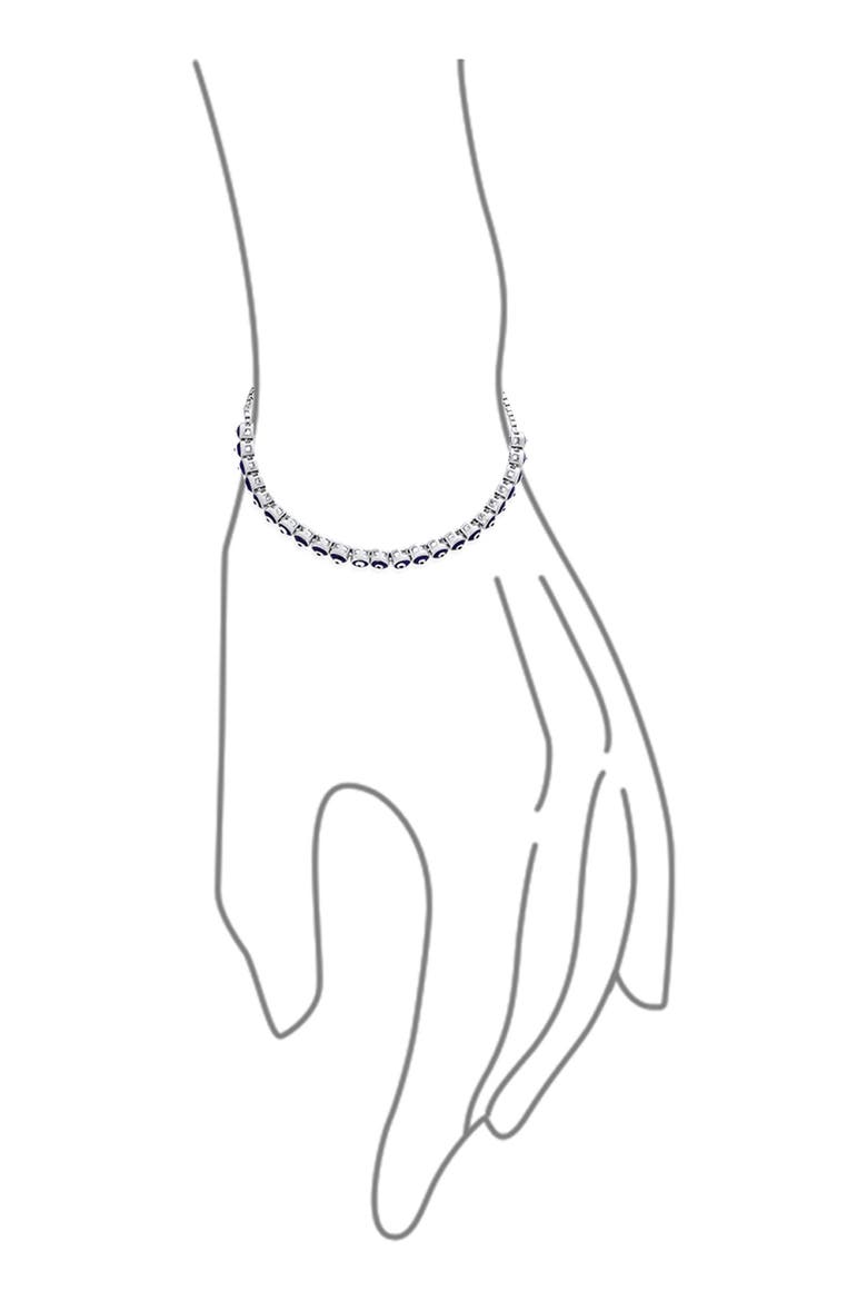 Infinity Tennis Bracelet, Alternate, color, BLUE