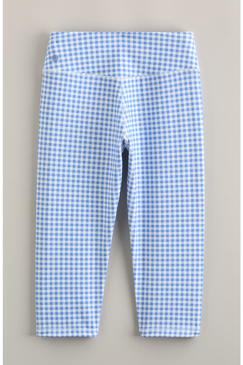 Kids' Live By High Waist Crop Leggings, Alternate, color, BLUE HYDRANGEA GIA GINGHAM