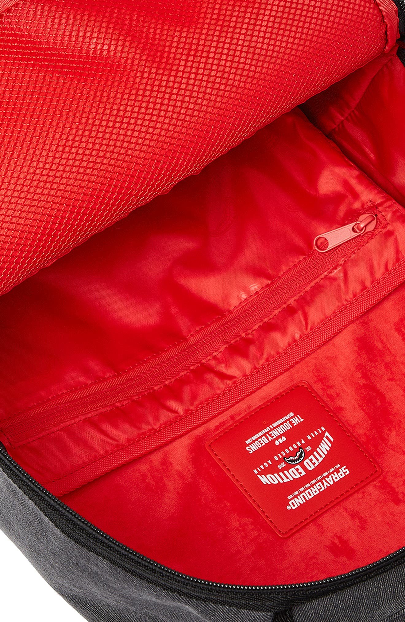 Sprayground Kids' Shark Denim Backpack, Alternate, color, 