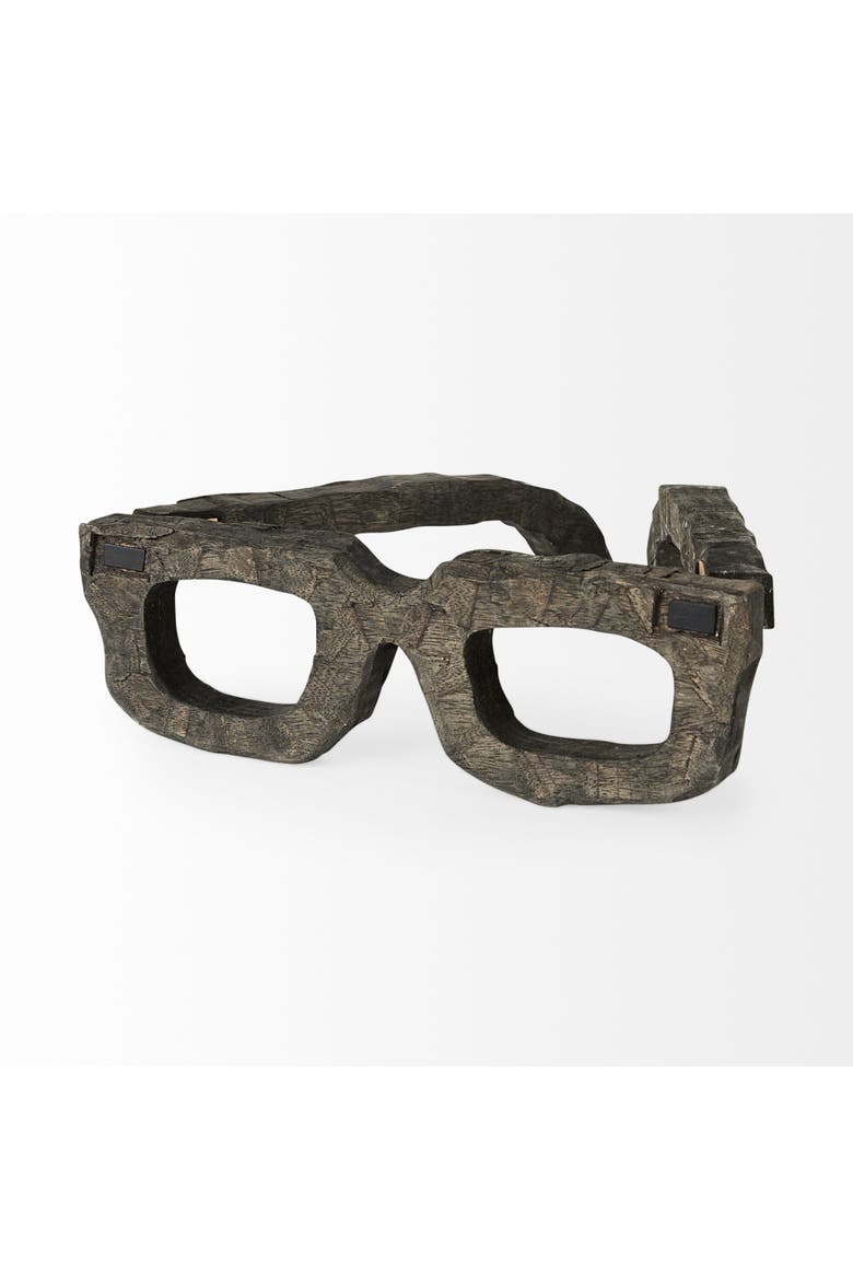 Elliot Wooden Eyeglasses, Alternate, color, Brown