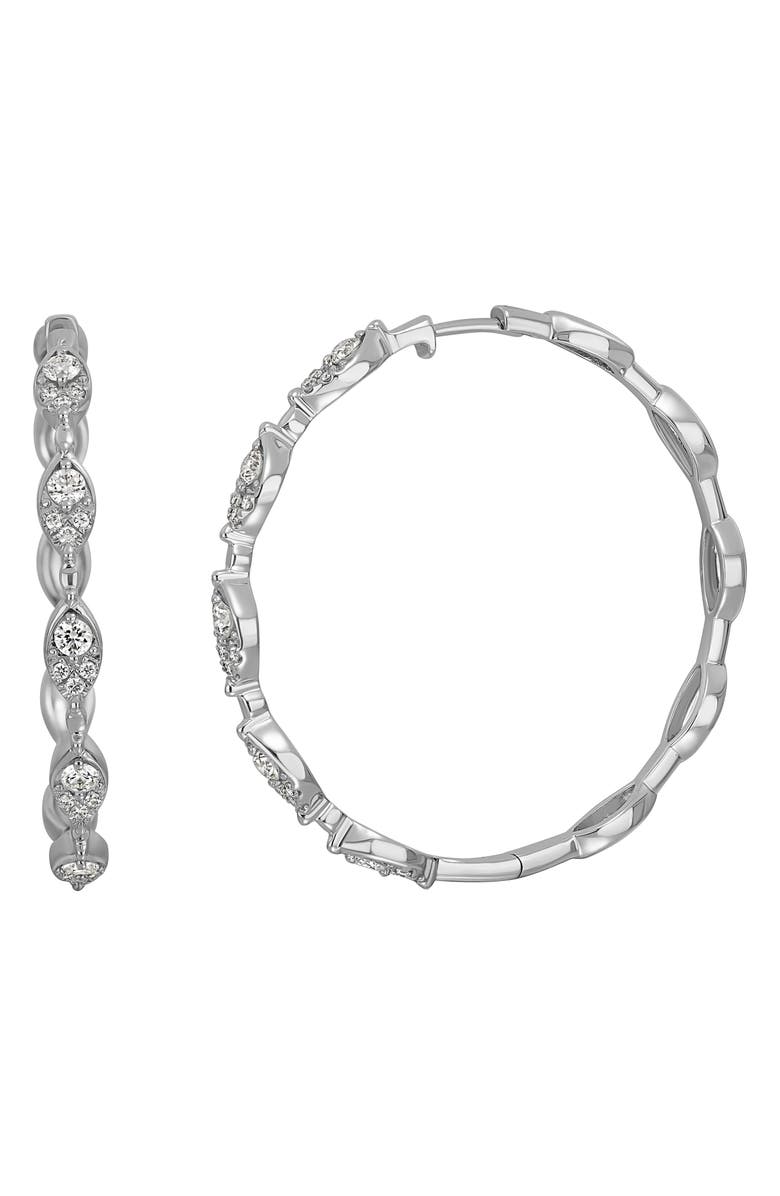 Bony Levy Mika Diamond Hoop Earrings - 0.6ct., Main, color,