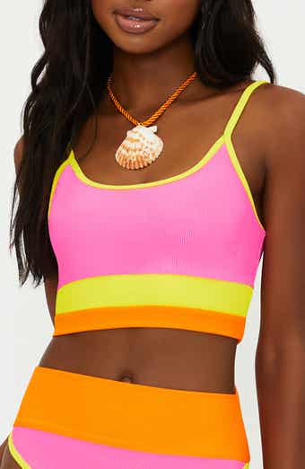 Beach Riot Eva Colorblock Bikini Top