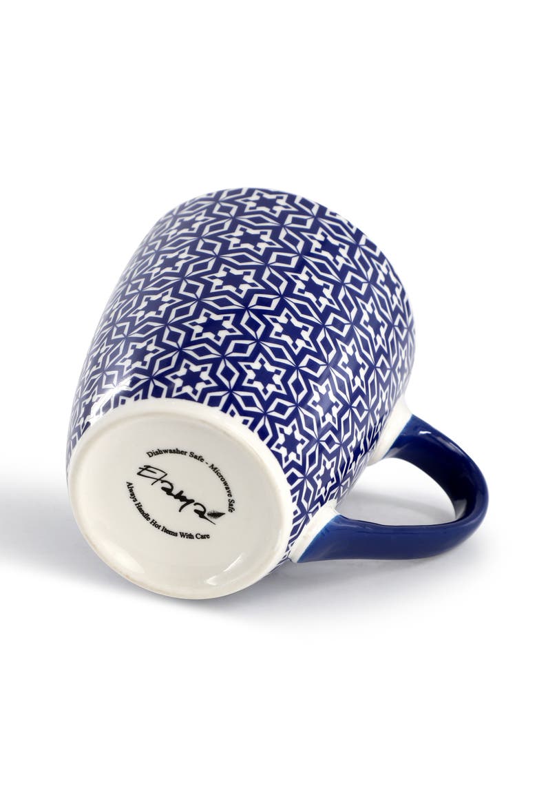Declan 6 Piece 12 Ounce Assorted Stoneware Mug Set, Alternate, color, Blue