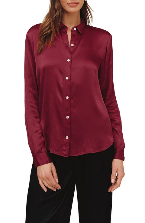 Long Sleeve Clean Button-Up Shirt