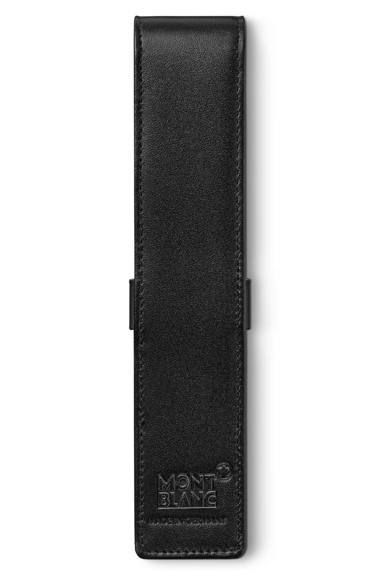Leather Pen Pouch, Alternate, color, BLACK