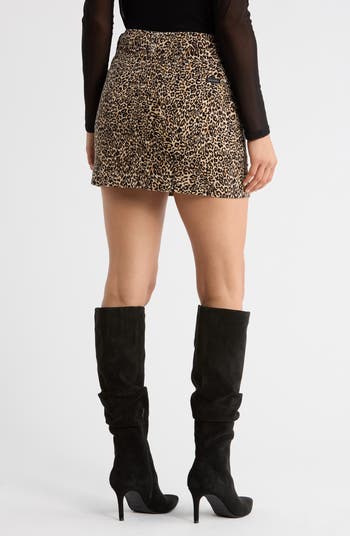 Gold Coast Stretch Corduroy Miniskirt
