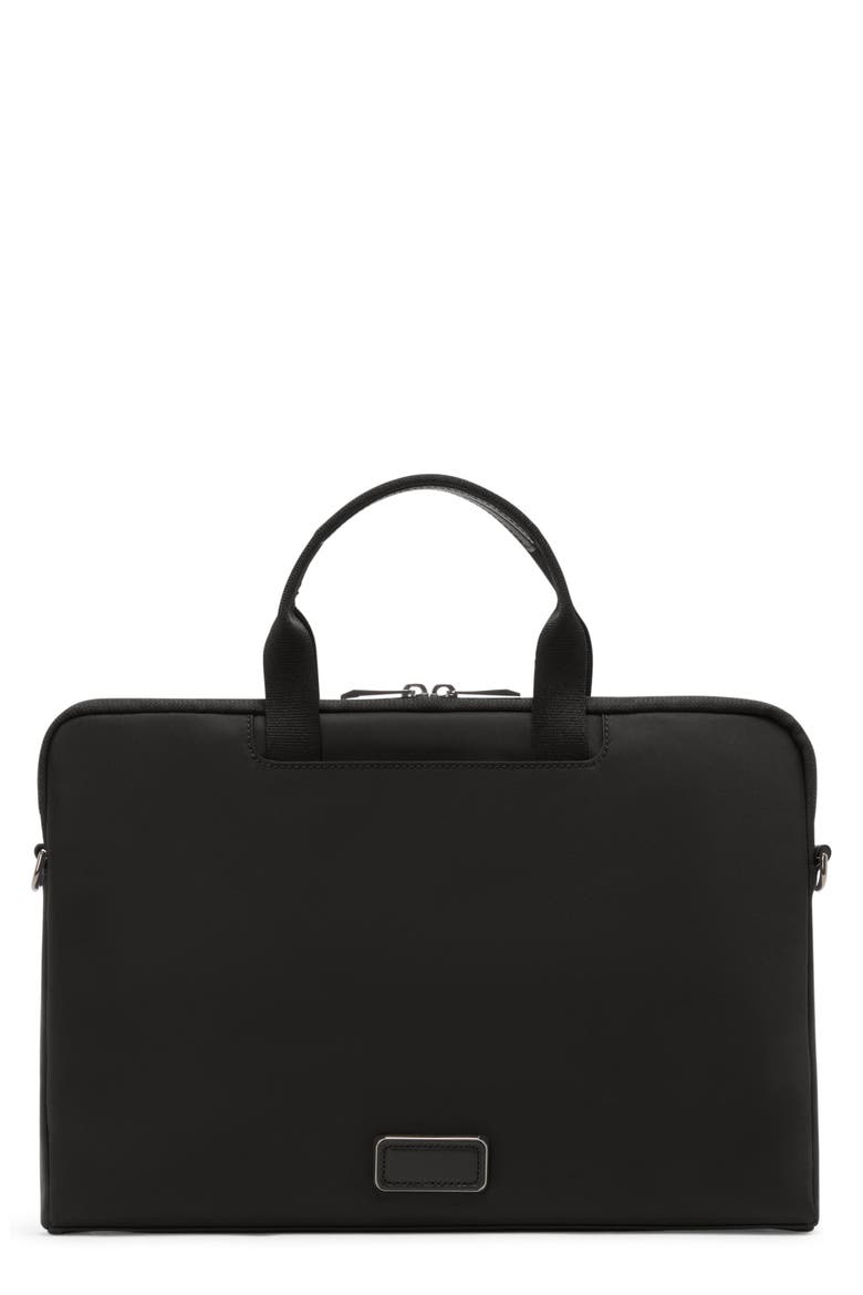 Dakota Laptop Crossbody, Main, color, BLACK/ GUNMETAL