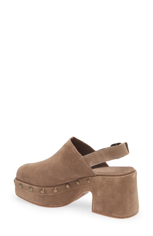 Chocolat Blu Harley Slingback Platform Clog In Brown