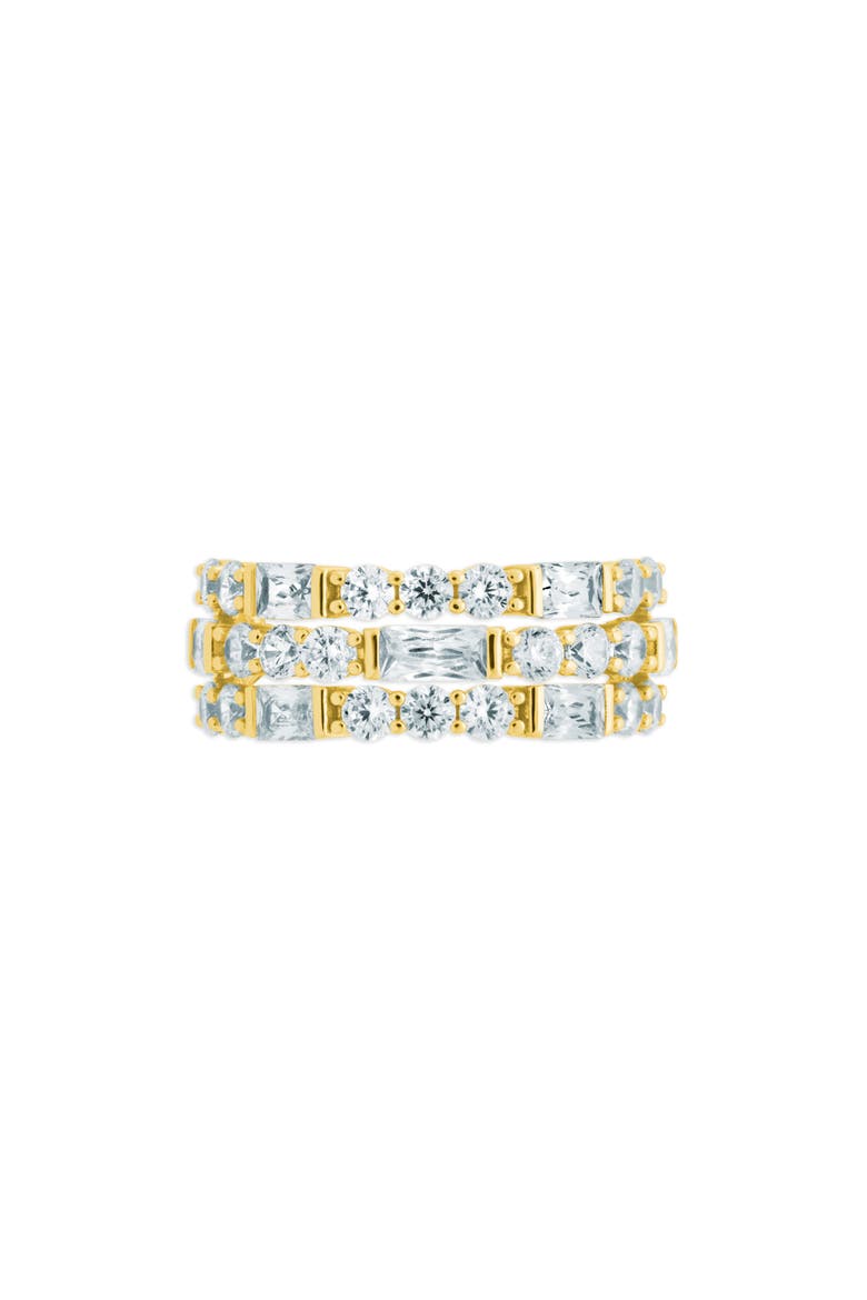 Kornelia Three Row Eternity Band Ring, Alternate, color, GOLD