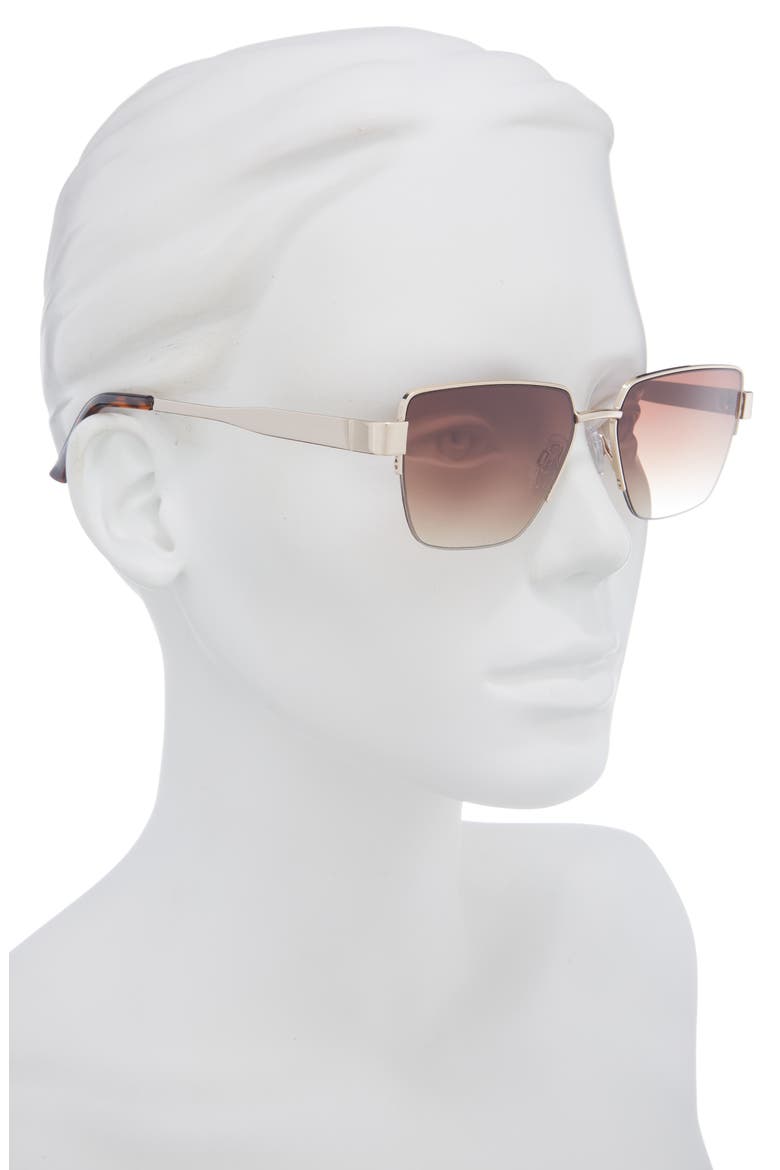 Gradient Square Sunglasses, Alternate, color, GOLD