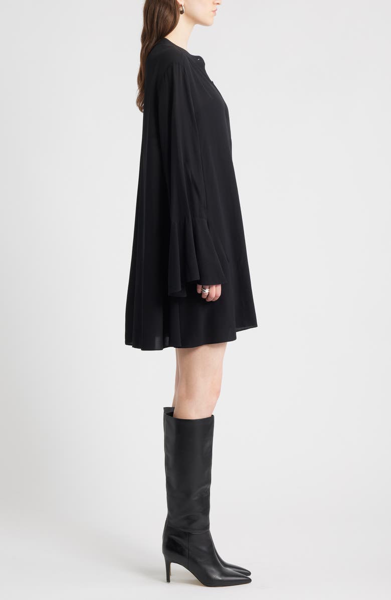 Nordstrom Long Sleeve Minidress, Alternate, color, Black