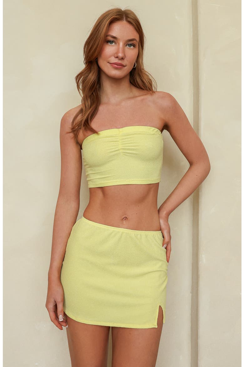 Mojito Mini Skirt, Main, color, Baby Yellow