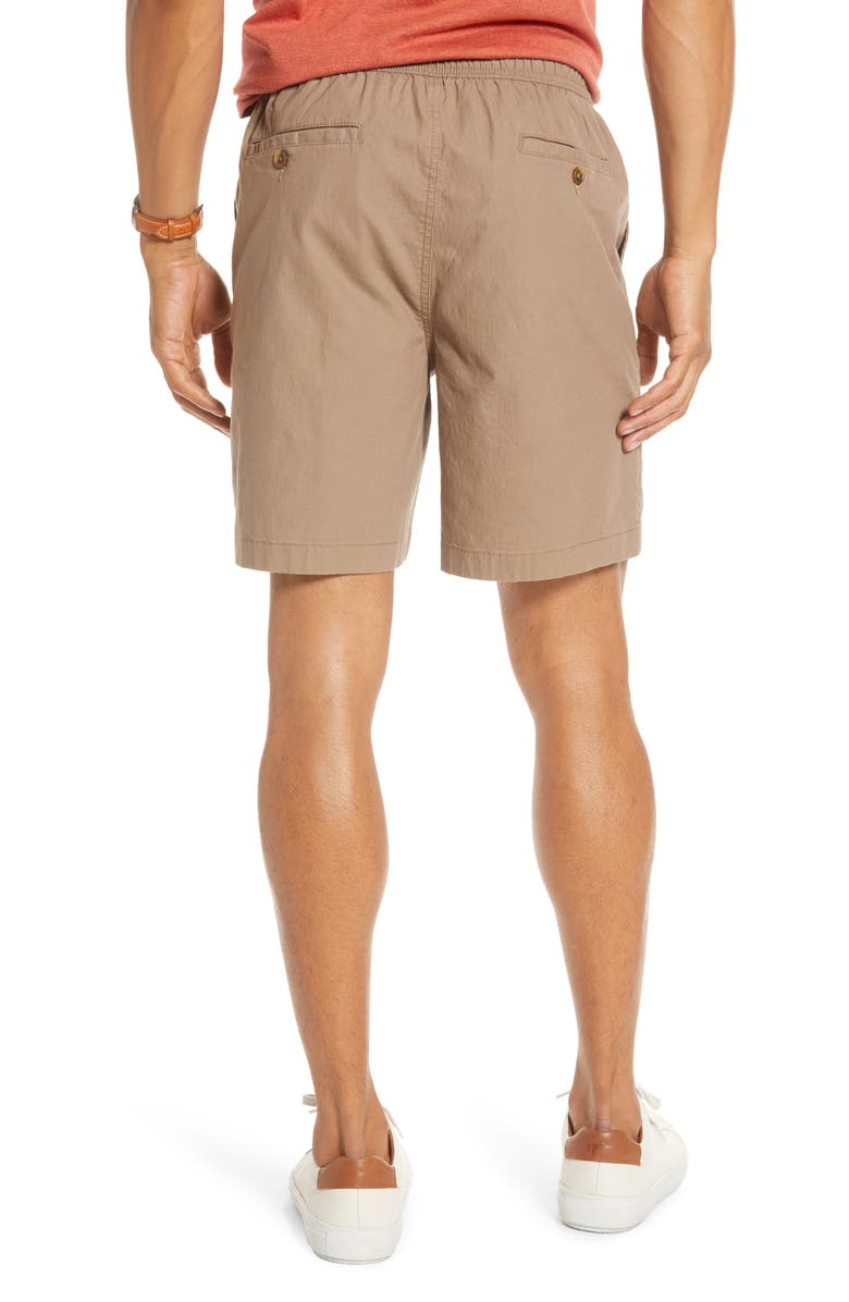 1901 Slub Elastic Waist Slim Fit Shorts, Alternate, color, 