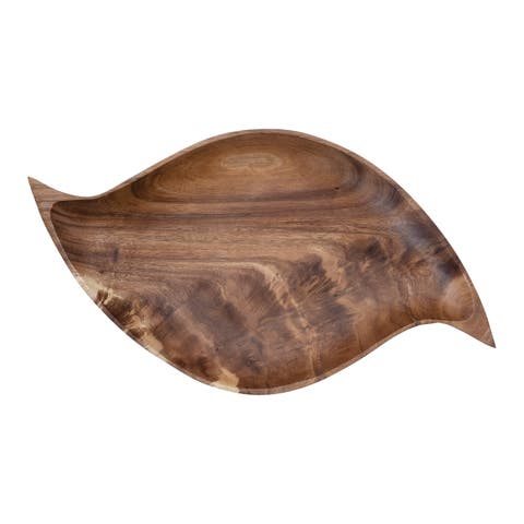 Acacia Wood Tray, Abstract Shaped