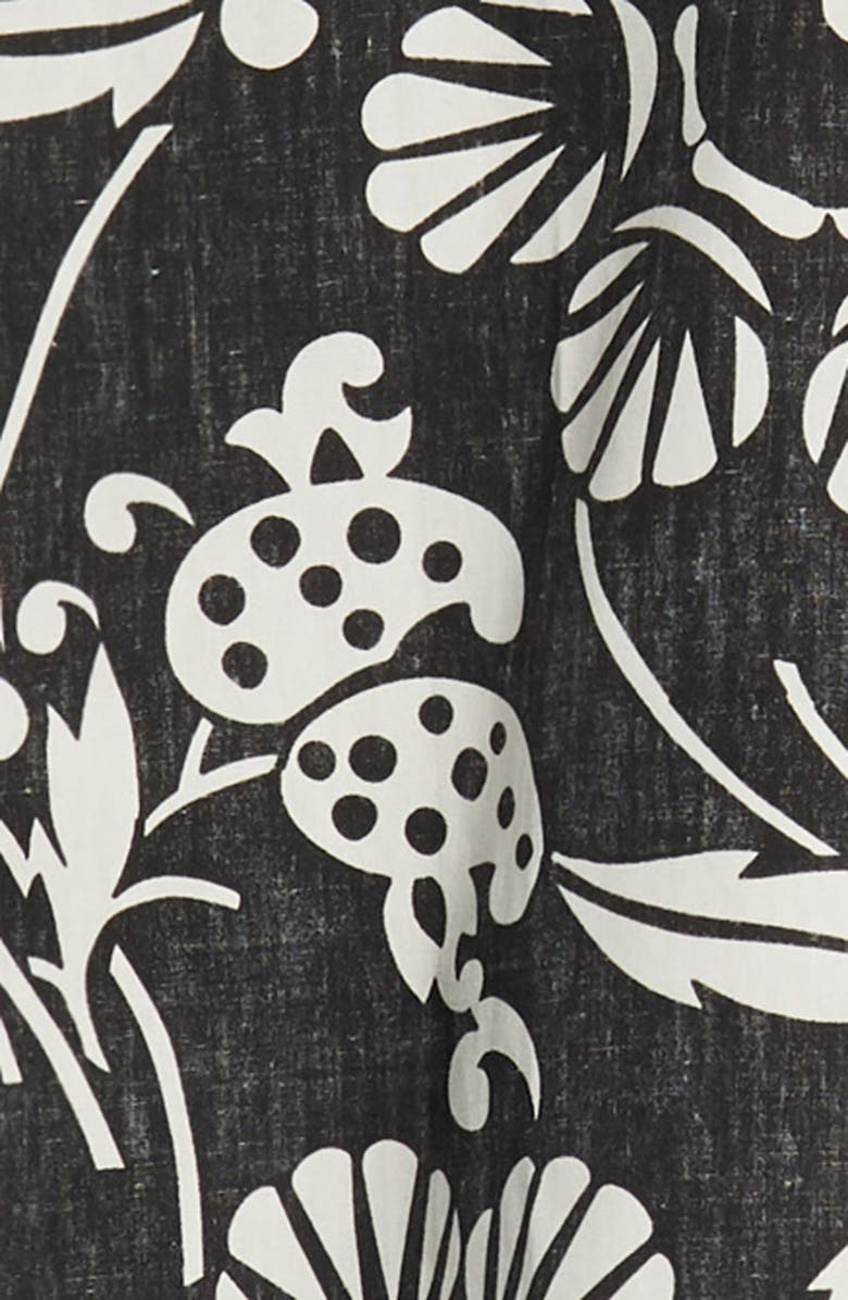 Kahala Duke's Pareo Trim Fit Sport Shirt, Alternate, color, Black