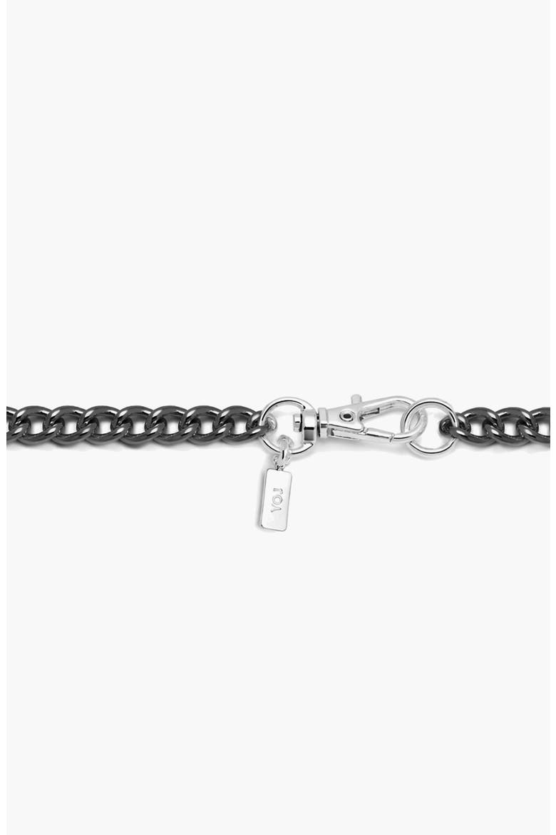 Curb Hook Bracelet, Alternate, color, Gunmetal