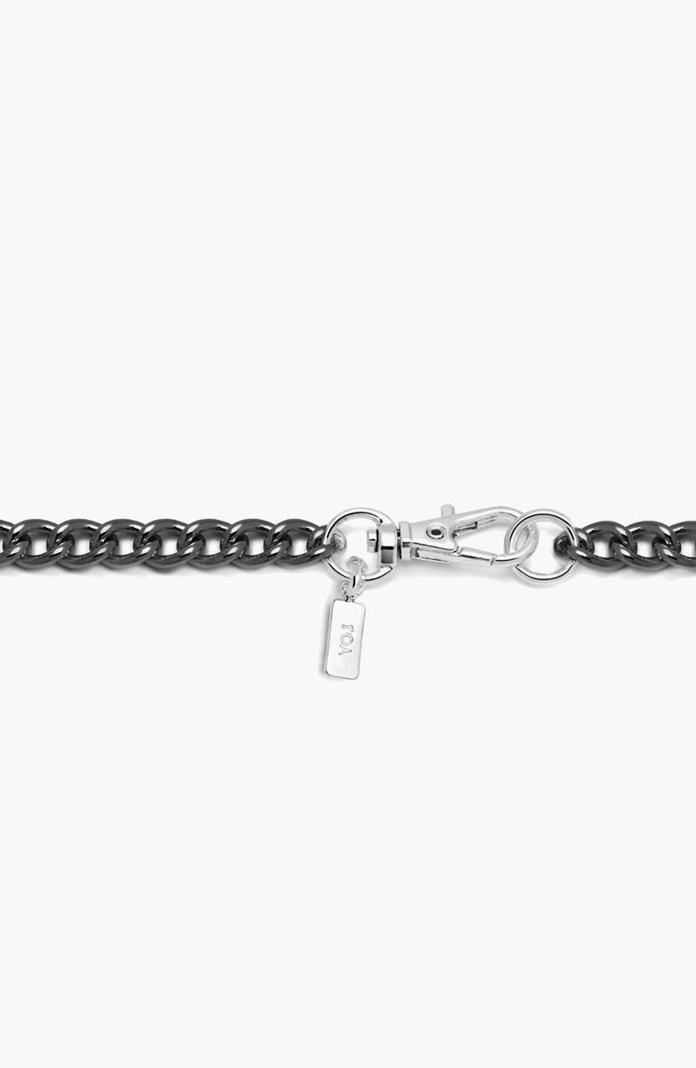 YOJ Curb Hook Bracelet, Alternate, color, Gunmetal