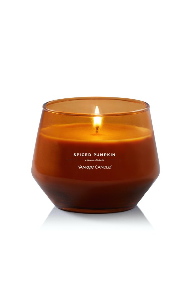 Spiced Pumpkin Studio Candle with Essential Oils, Set of 2, Alternate, color, Orange