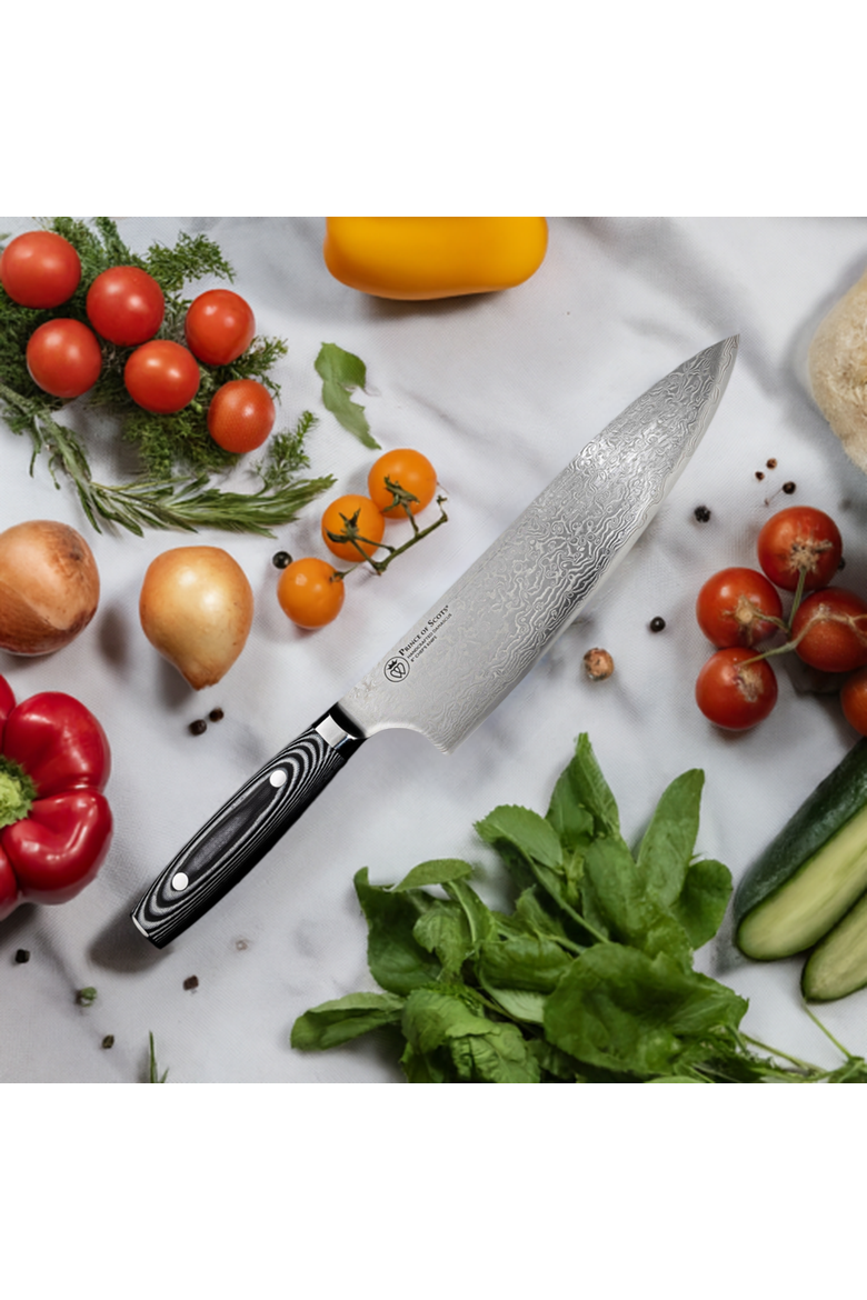 Damascus Chef's Knife, Alternate, color, No Color