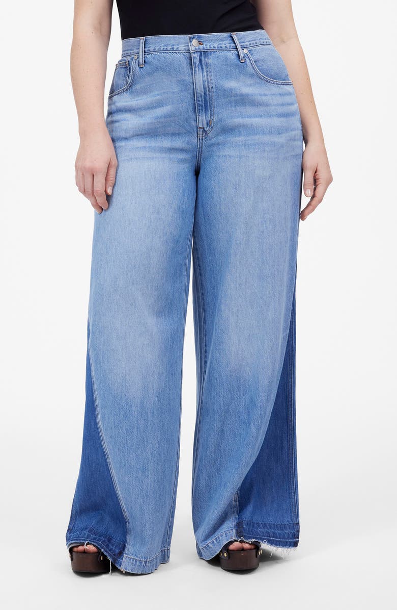 Madewell Wide Sweep Jeans: Airy Denim Edition, Alternate, color, Parson Wash